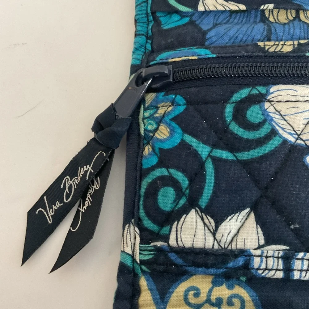 Vera Bradley Bermuda Blue Trifold Wallet - Picture 4 of 6